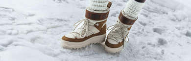 Bottines D'hiver Femme En Cuir - Imperméables, Antidérapantes - Confort Vintage - Pour Randonnée Et Ville - 6