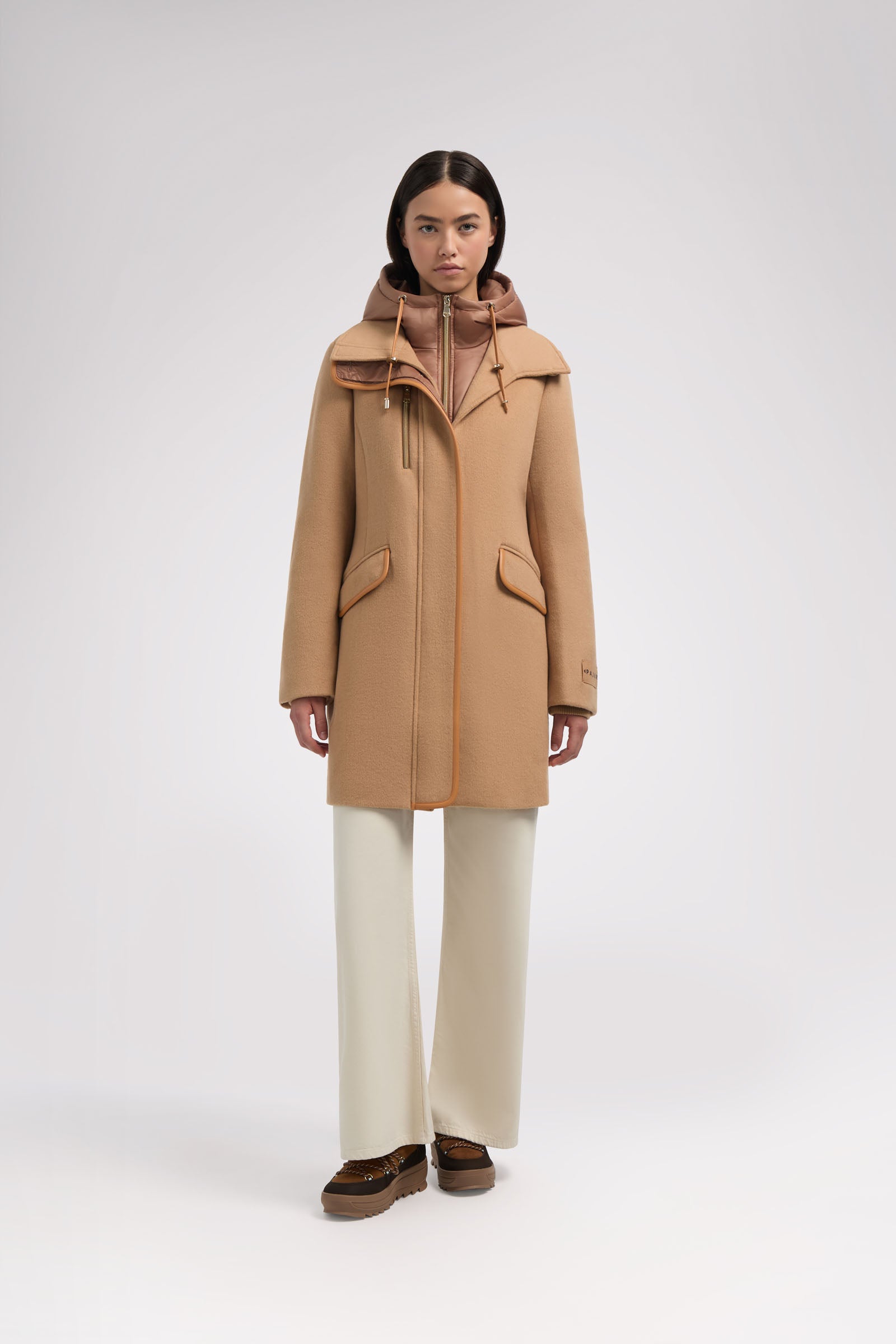 Celeste Women's Mid-Length Wool Coat - Main Image