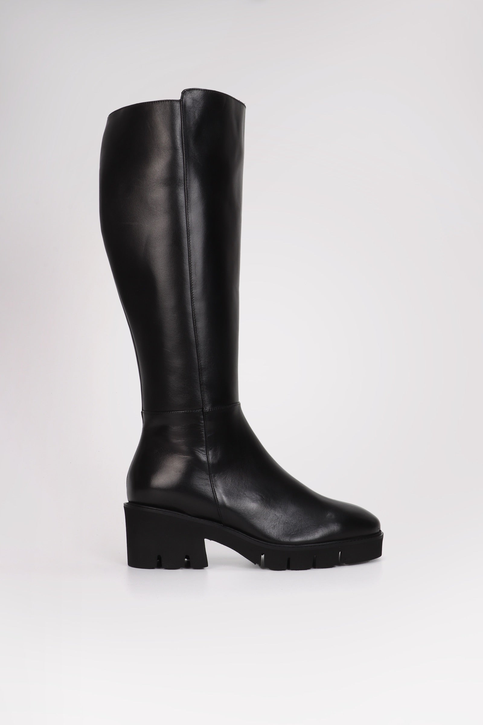 Women's Over The Knee Boots With Chunky Heel & Lace Up - Forever Camila Riding Boots, Black