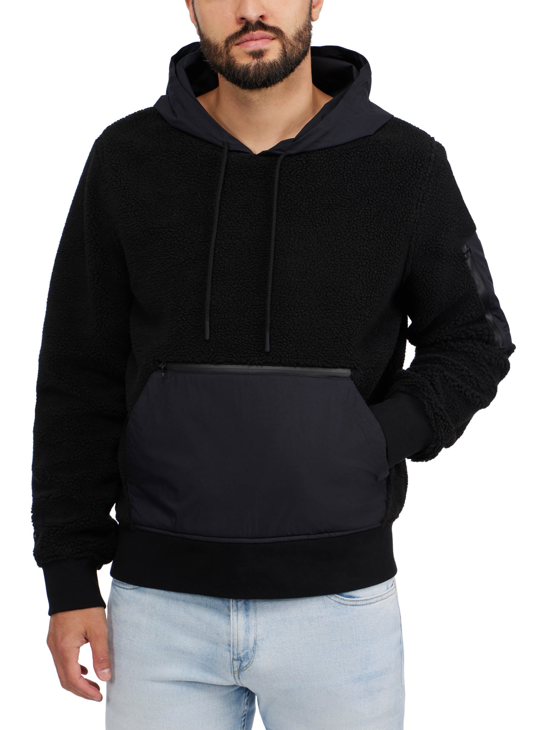 AMDBEL Sherpa Lined Hoodies for Men Sweatshirts for Men Mens Cowboy  Sweatshirts Vintage Enthic Print Western Tops Long Sleeve 1/4 Zip Fleece  Pullover