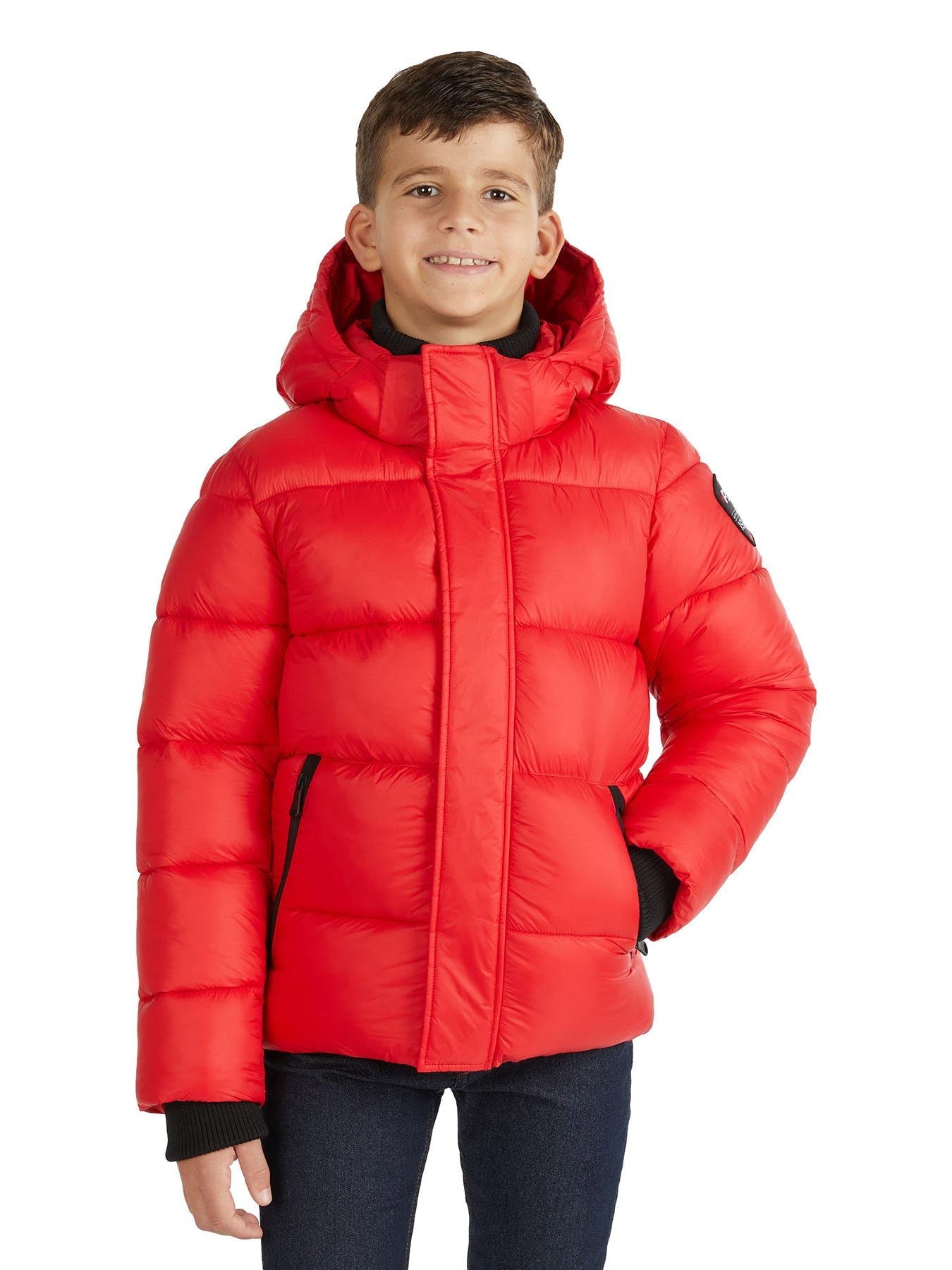 Boys long shop puffer coat