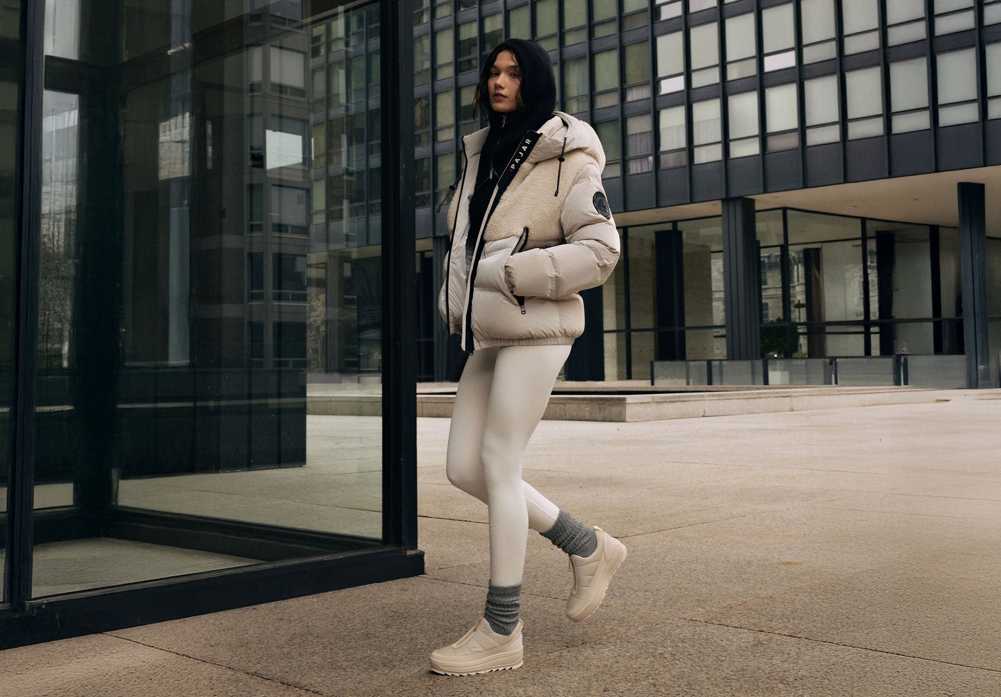 Varsovie botte zippée pour femmes avec crampons Ice-Gripper