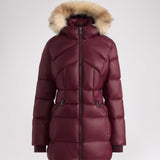 Ares matelassé pour femmes avec contour en fausse fourrure