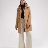 Celeste manteau de laine mi-long pour femmes