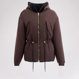 Demi Women's Reversible Faux Fur Jacket with Hood