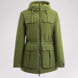 Ivory manteau léger mi long pour femmes
