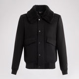 Lebron Men's Lightweight Wool Bomber Jacket