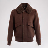 Lebron Men's Lightweight Wool Bomber Jacket