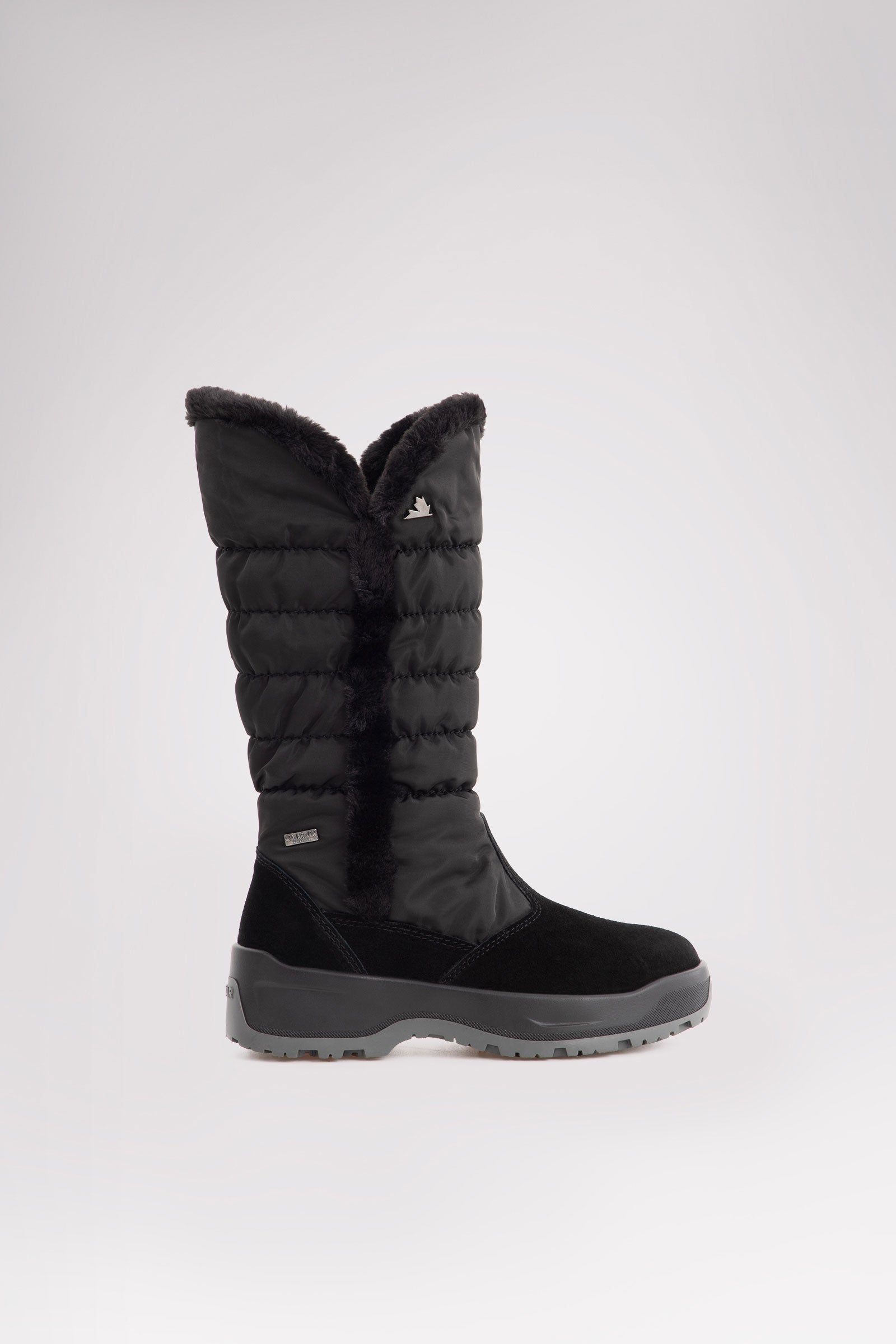 Sira botte haute à fermeture éclair pour femmes avec crampons Ice Gripper