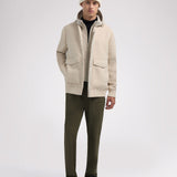 Hader bomber en laine mélangée pour hommes