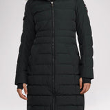 Venice manteau matelassé long avec capuche amovible pour femmes