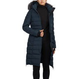 Venice manteau matelassé long avec capuche amovible pour femmes