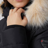 Queens Quilted Puffer w/Faux Fur Hood Trim