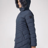 Queens Quilted Puffer w/Faux Fur Hood Trim