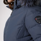 Queens Quilted Puffer w/Faux Fur Hood Trim