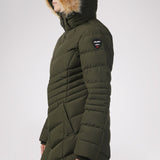 Queens Quilted Puffer w/Faux Fur Hood Trim