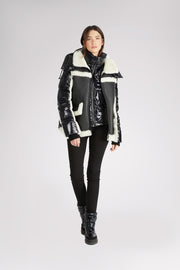 Danique Women's Luxury 3-in-1 Mixed Media Puffer
