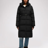 Zora Women's Long Puffer Jacket with Removable Hood