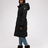 Zora Women's Long Puffer Jacket with Removable Hood