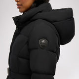 Zora Women's Long Puffer Jacket with Removable Hood