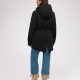 Ivory manteau léger mi long pour femmes