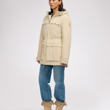 Ivory manteau léger mi long pour femmes