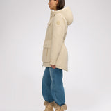 Ivory manteau léger mi long pour femmes