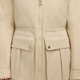 Ivory manteau léger mi long pour femmes