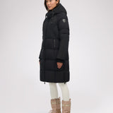 Zaniah manteau matelassé long pour femmes