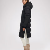 Zaniah manteau matelassé long pour femmes