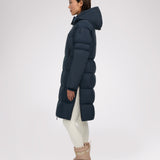 Zaniah manteau matelassé long pour femmes