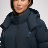 Zaniah manteau matelassé long pour femmes