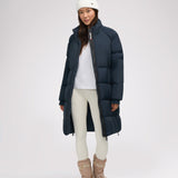 Zaniah manteau matelassé long pour femmes