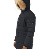 Hamilton Men's Quilted Parka w/Faux Fur Trim