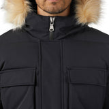 Hamilton Men's Quilted Parka w/Faux Fur Trim