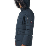 Hamilton Men's Quilted Parka w/Faux Fur Trim