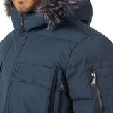 Hamilton Men's Quilted Parka w/Faux Fur Trim