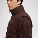 Marcus manteau hybride léger en duvet et tricot pour hommes