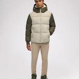 Rigel Men's Mixed Media Faux Shearling Puffer