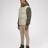 Rigel Men's Mixed Media Faux Shearling Puffer