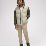 Rigel Men's Mixed Media Faux Shearling Puffer